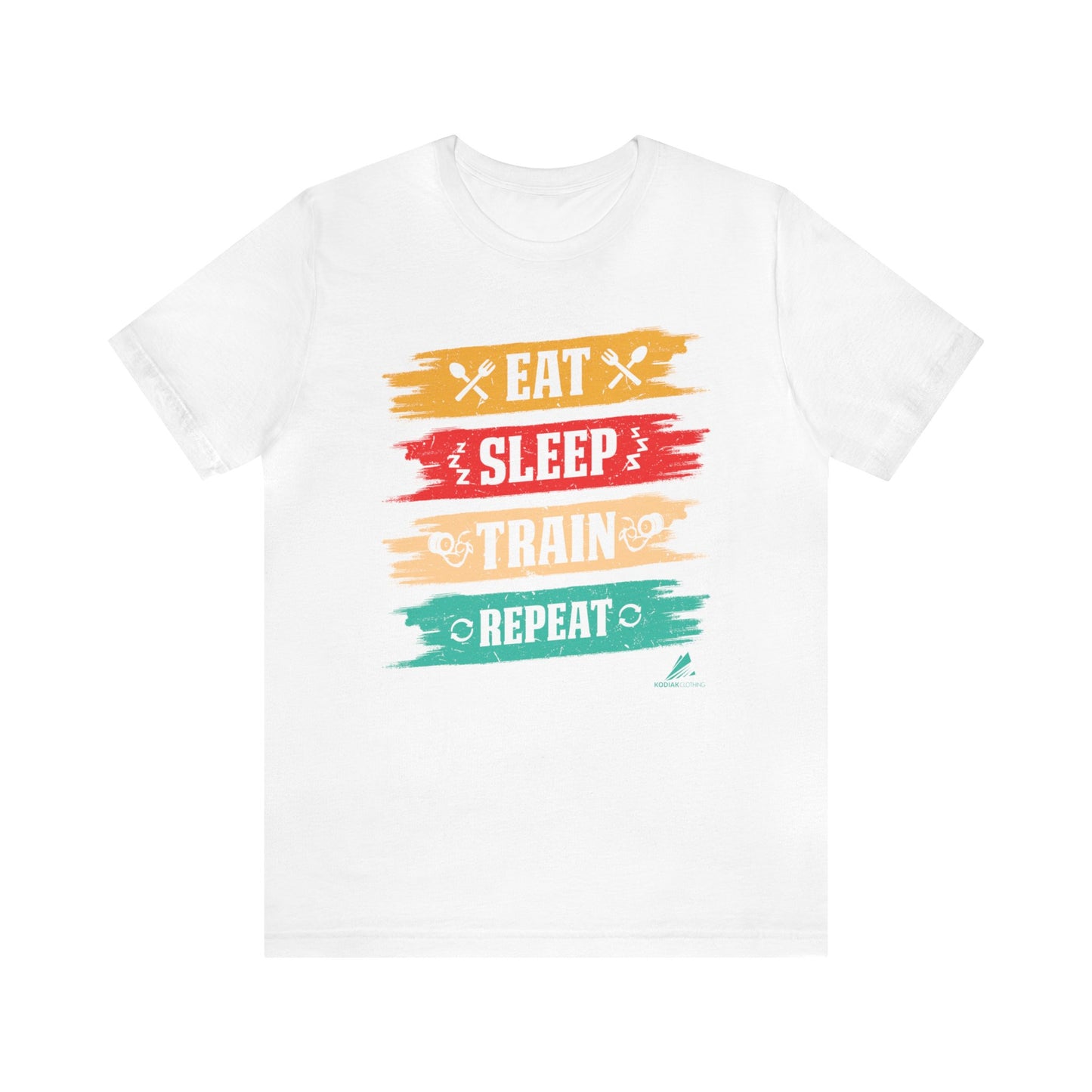 'Eat, Sleep. Train, Repeat' - Unisex Jersey Short Sleeve Tee