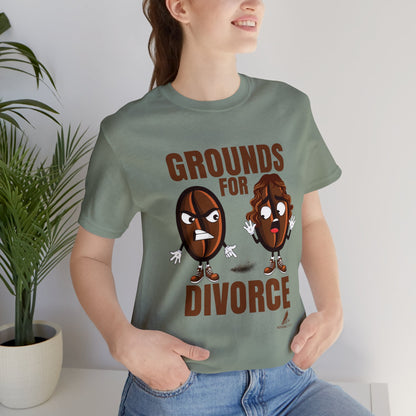 'Grounds for Divorce' Unisex Jersey Short Sleeve Tee