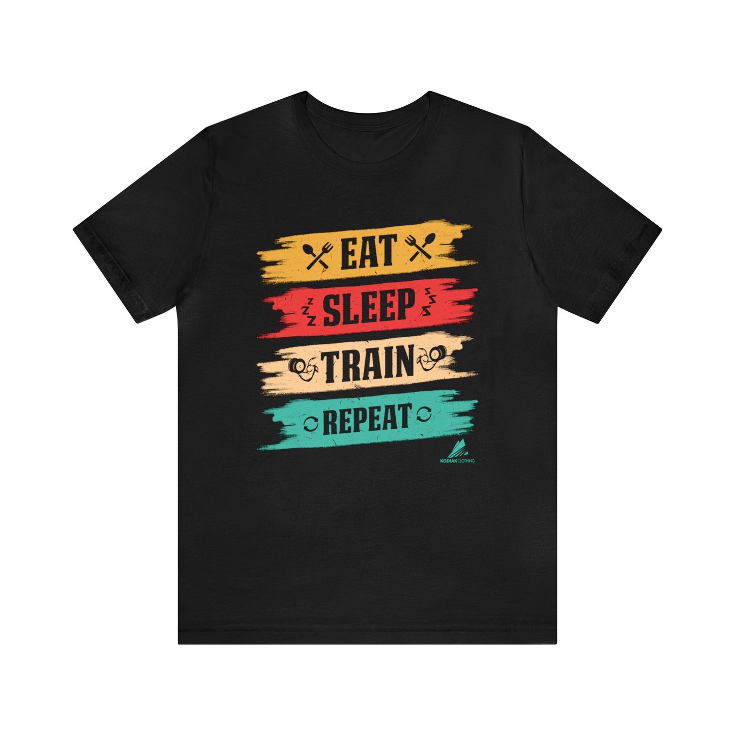 'Eat, Sleep. Train, Repeat' - Unisex Jersey Short Sleeve Tee