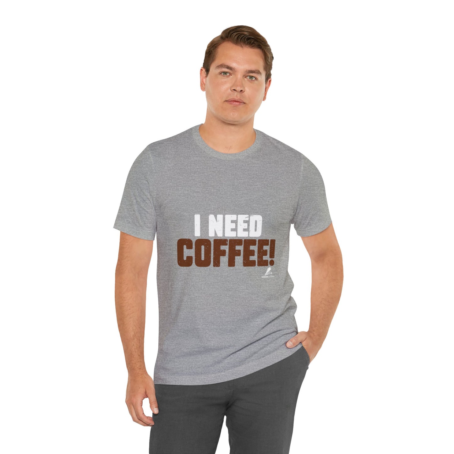 'I Need Coffee' Unisex Jersey Short Sleeve Tee