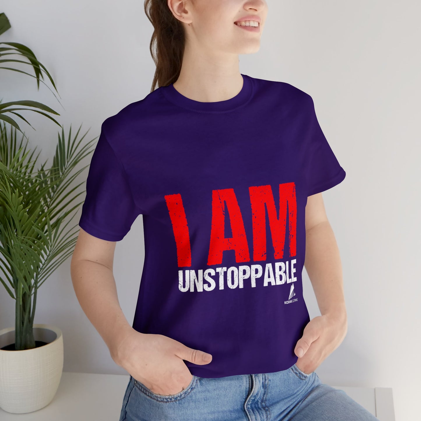 'I Am Unstoppable' Motivational - Unisex Jersey Short Sleeve Tee