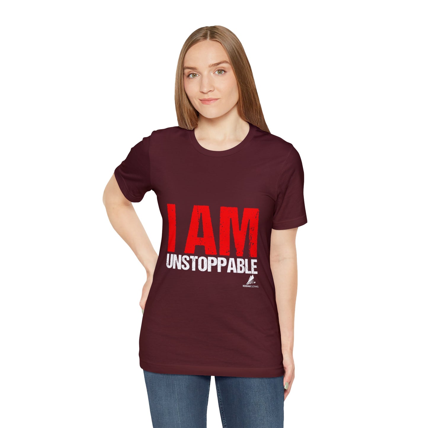 'I Am Unstoppable' Motivational - Unisex Jersey Short Sleeve Tee