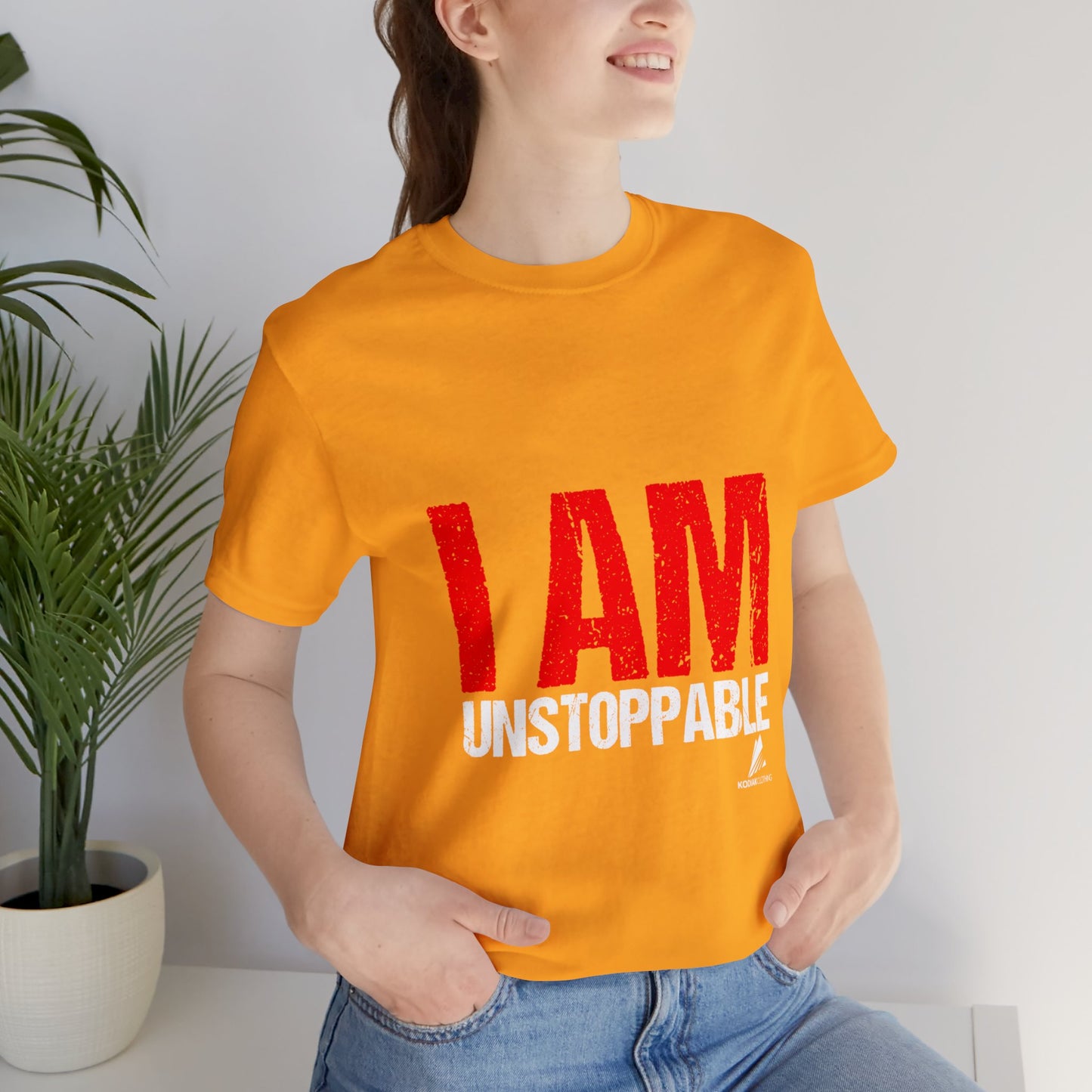 'I Am Unstoppable' Motivational - Unisex Jersey Short Sleeve Tee