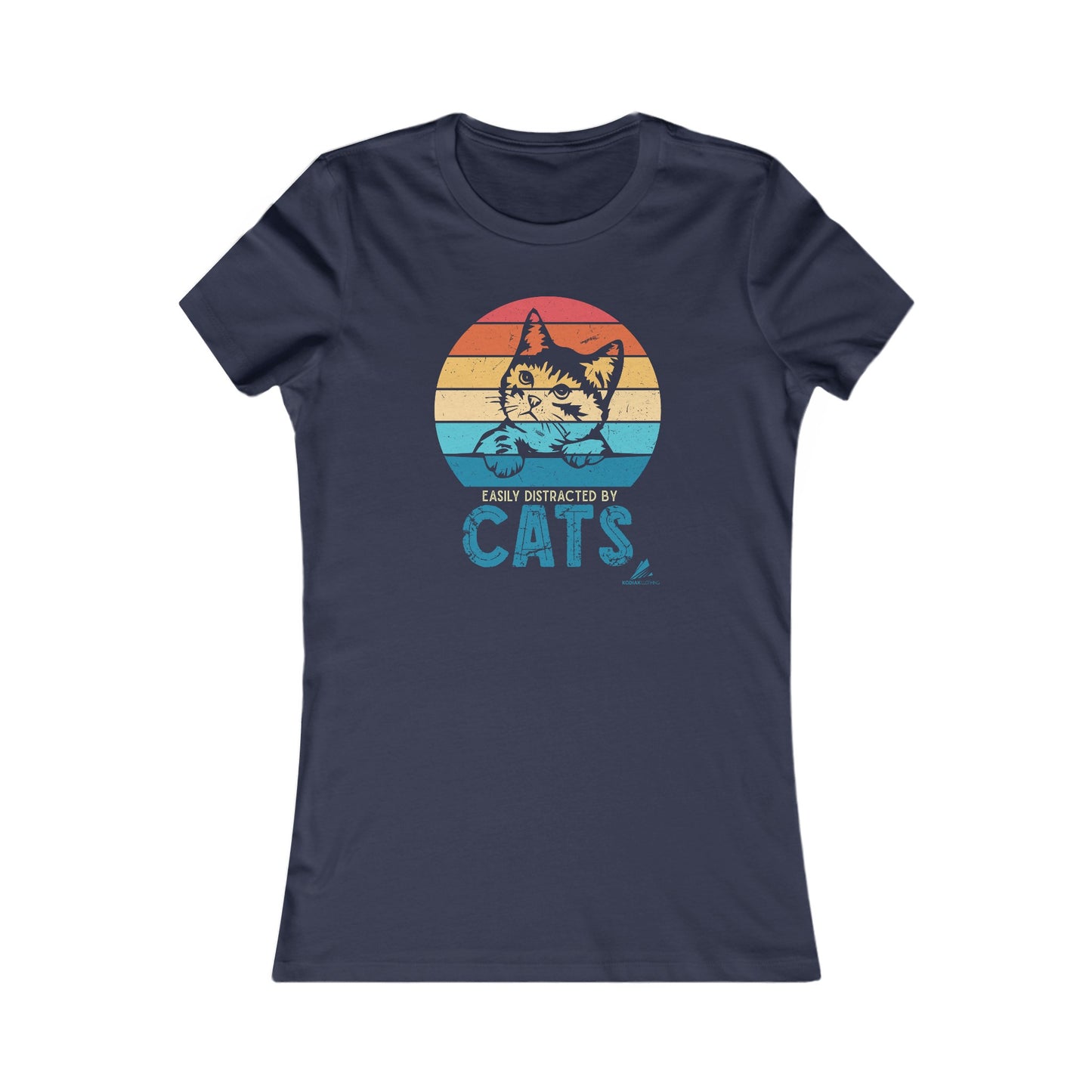 'Easily Distracted By Cats' - Women's Tee