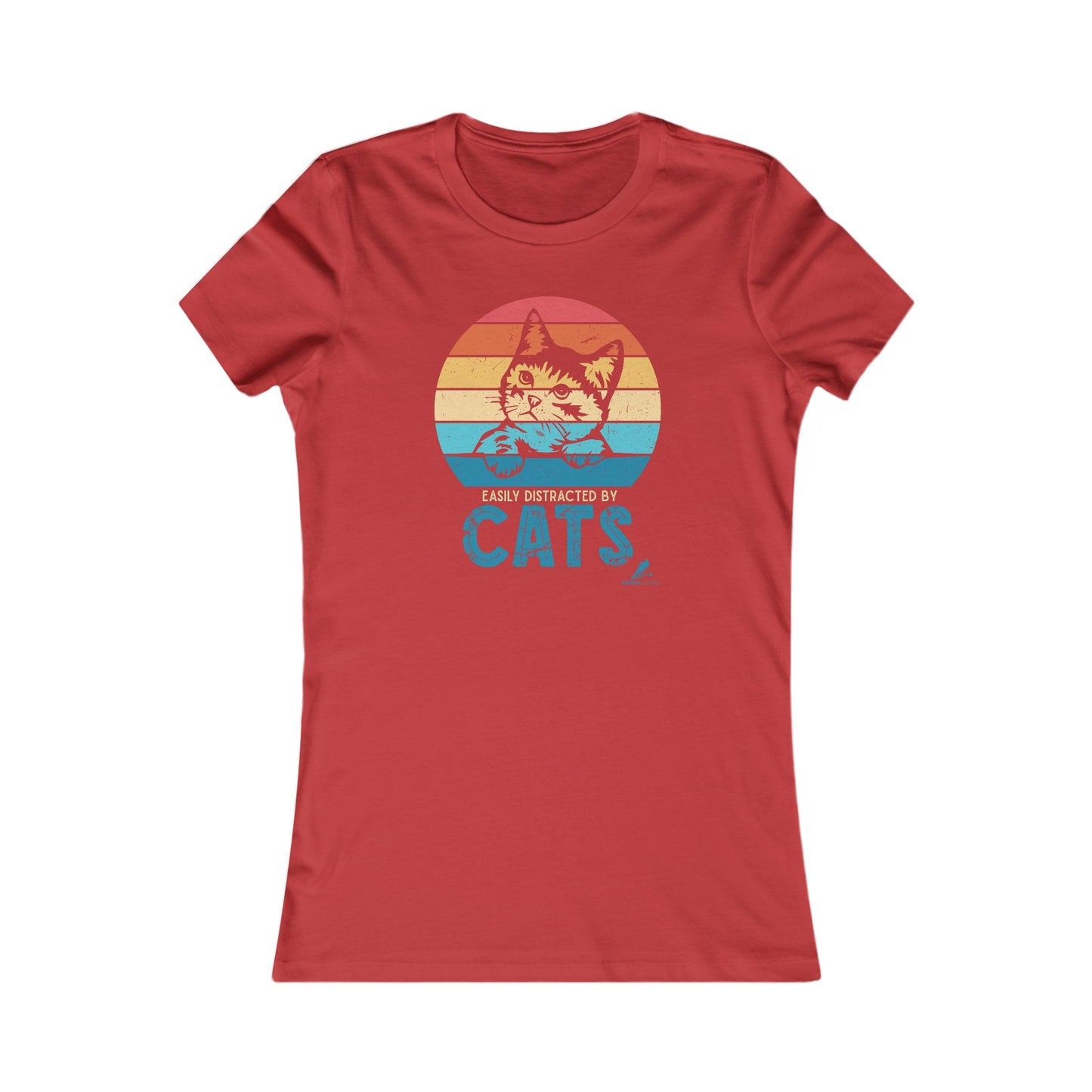 'Easily Distracted By Cats' - Women's Tee