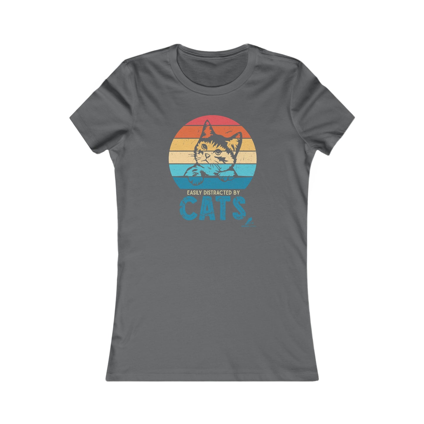 'Easily Distracted By Cats' - Women's Tee