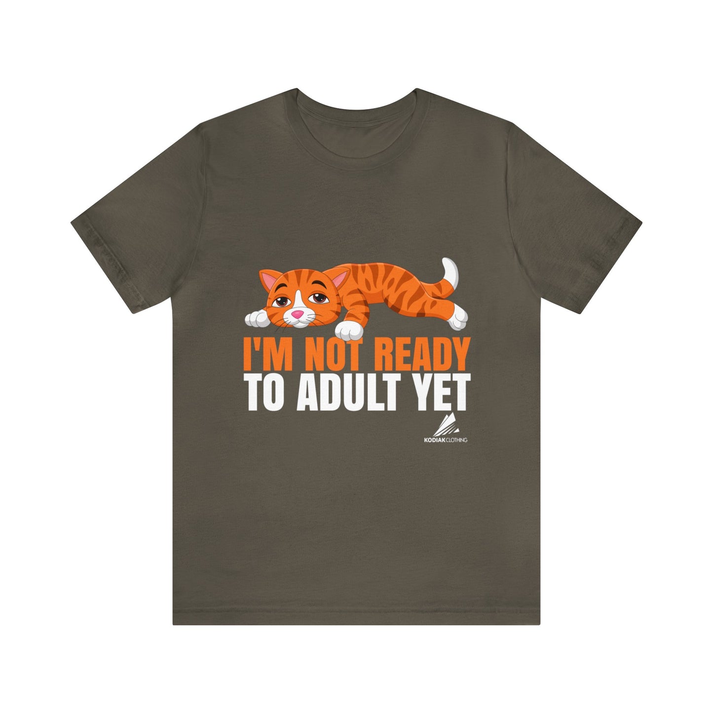 'Not Ready to Adult Yet Cat' Unisex Jersey Short Sleeve Tee