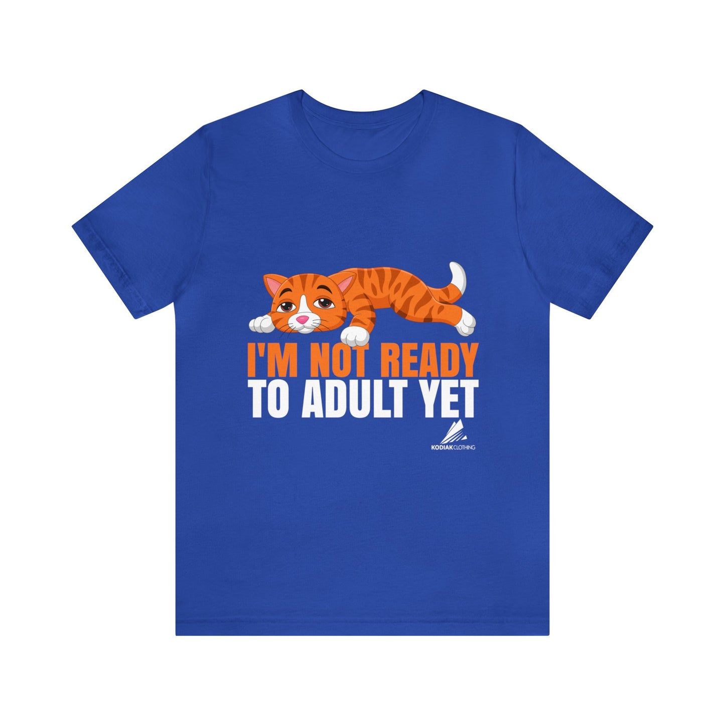 'Not Ready to Adult Yet Cat' Unisex Jersey Short Sleeve Tee