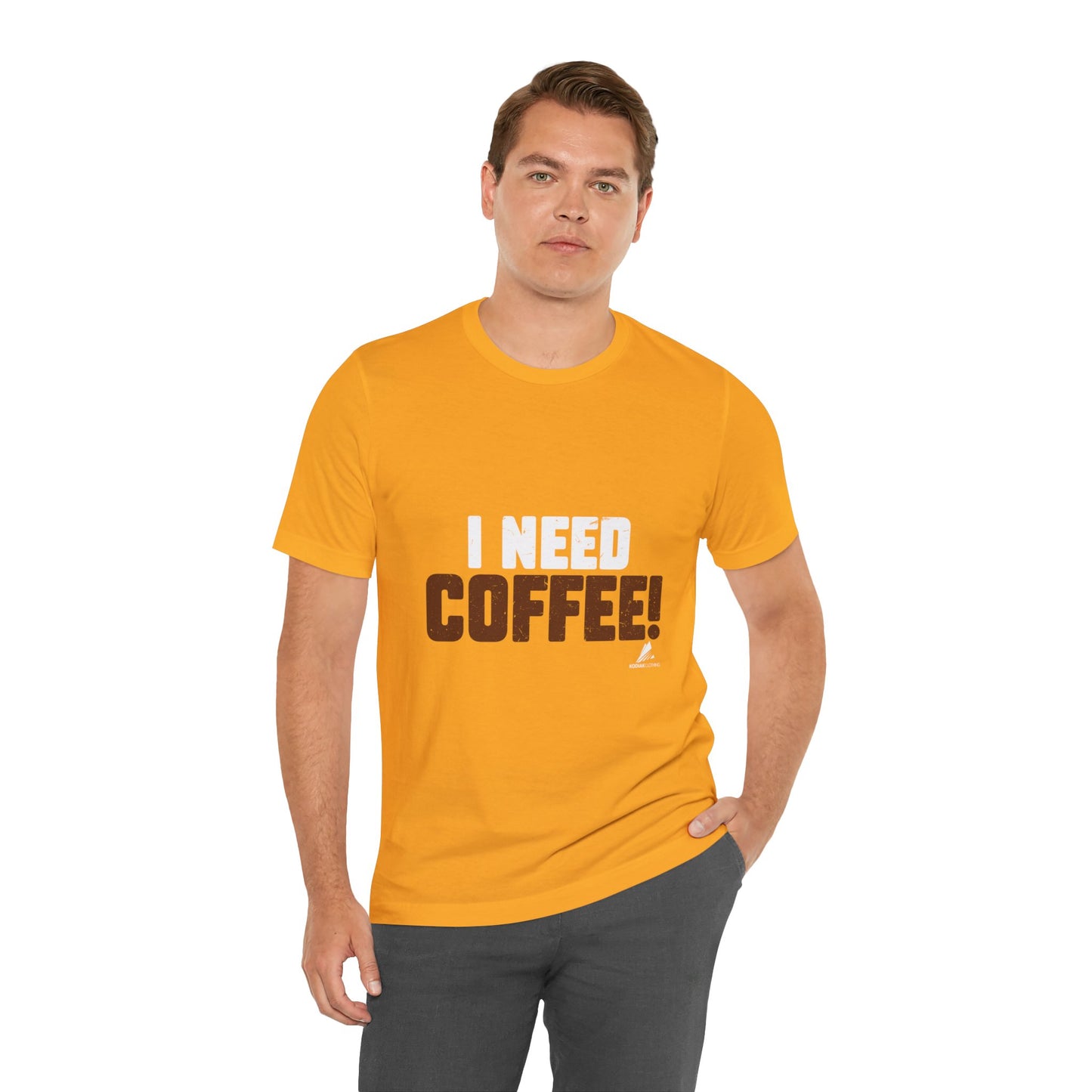 'I Need Coffee' Unisex Jersey Short Sleeve Tee