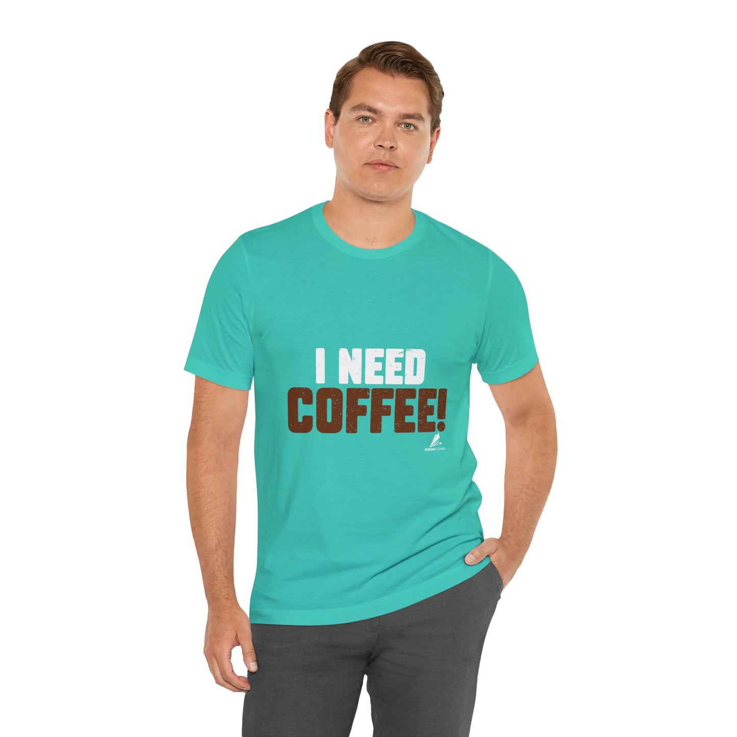 'I Need Coffee' Unisex Jersey Short Sleeve Tee