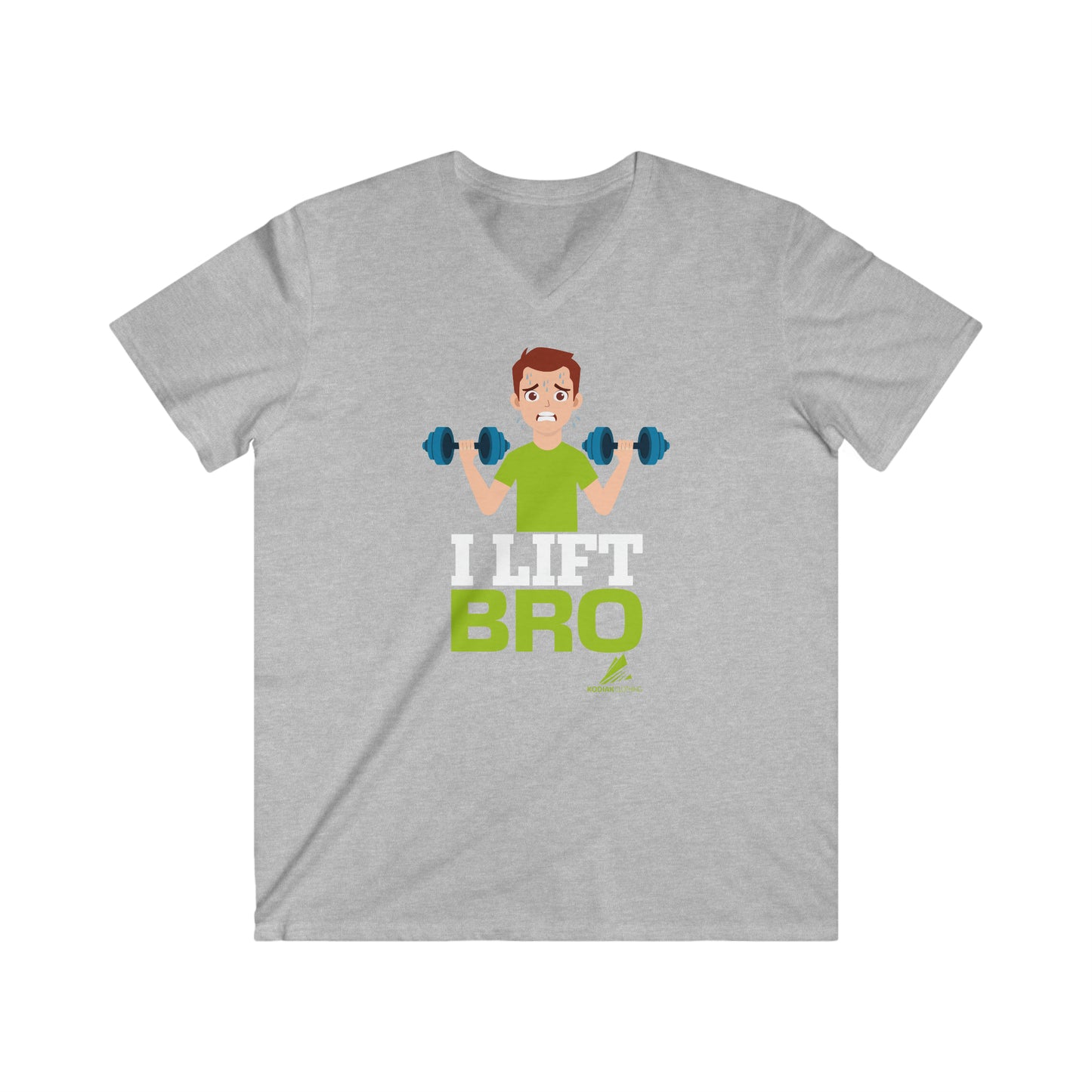 'I Lift Bro' - Men's Fitted V-Neck Short Sleeve Tee