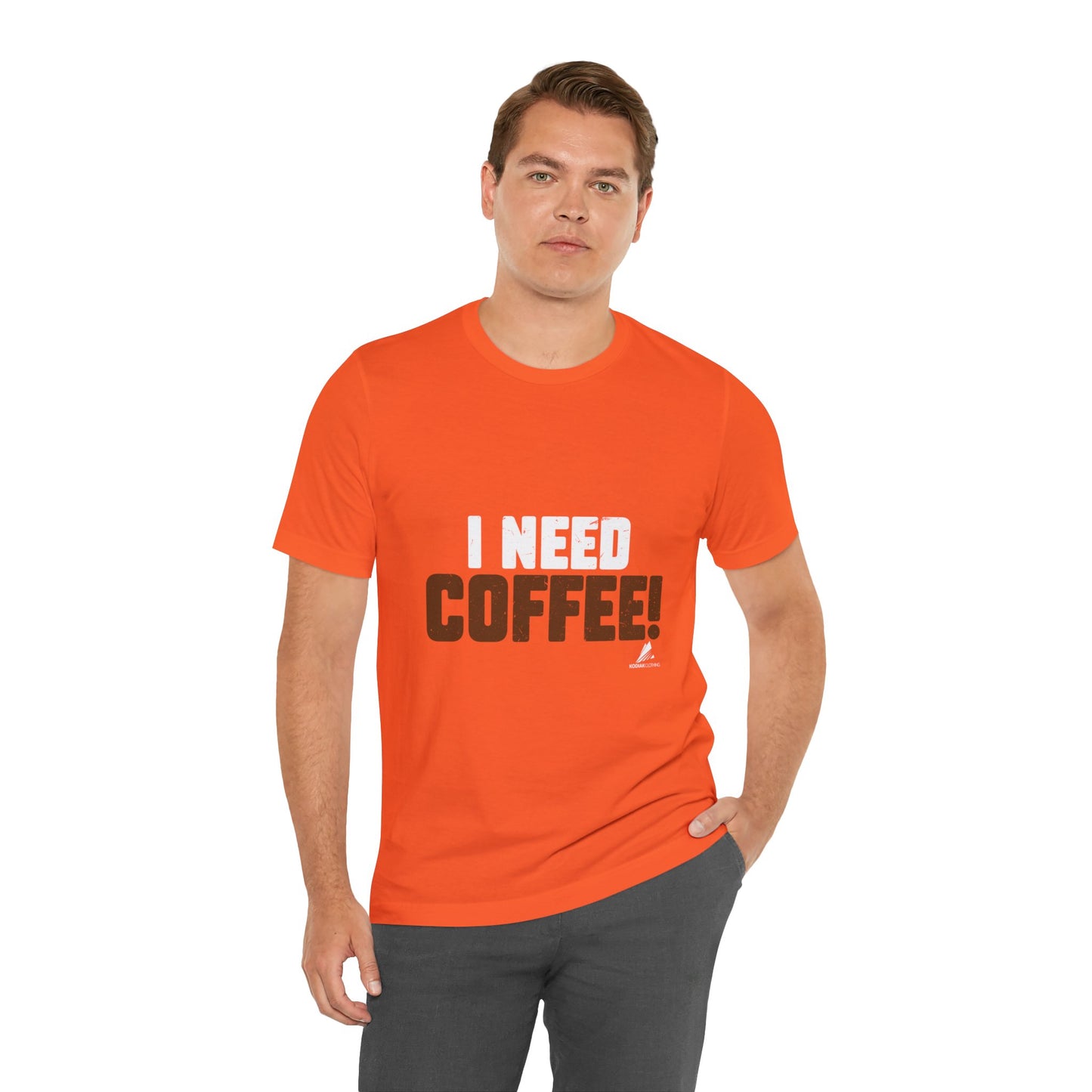 'I Need Coffee' Unisex Jersey Short Sleeve Tee