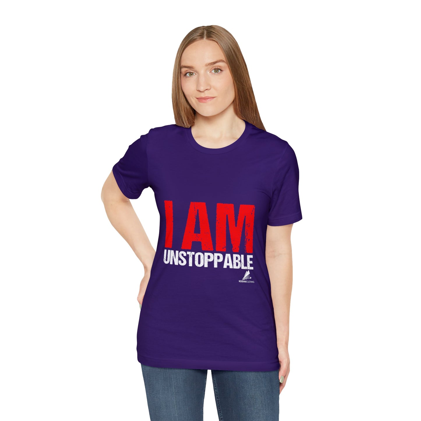 'I Am Unstoppable' Motivational - Unisex Jersey Short Sleeve Tee