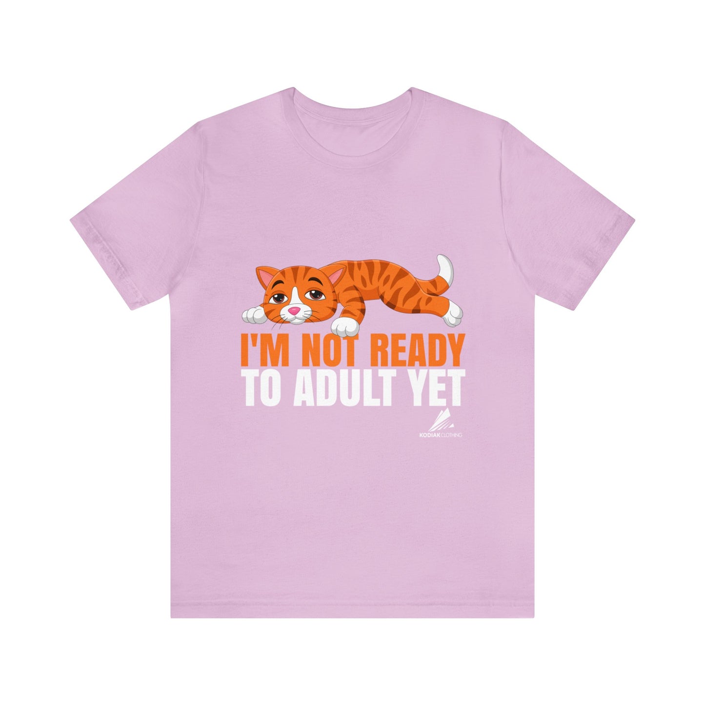 'Not Ready to Adult Yet Cat' Unisex Jersey Short Sleeve Tee