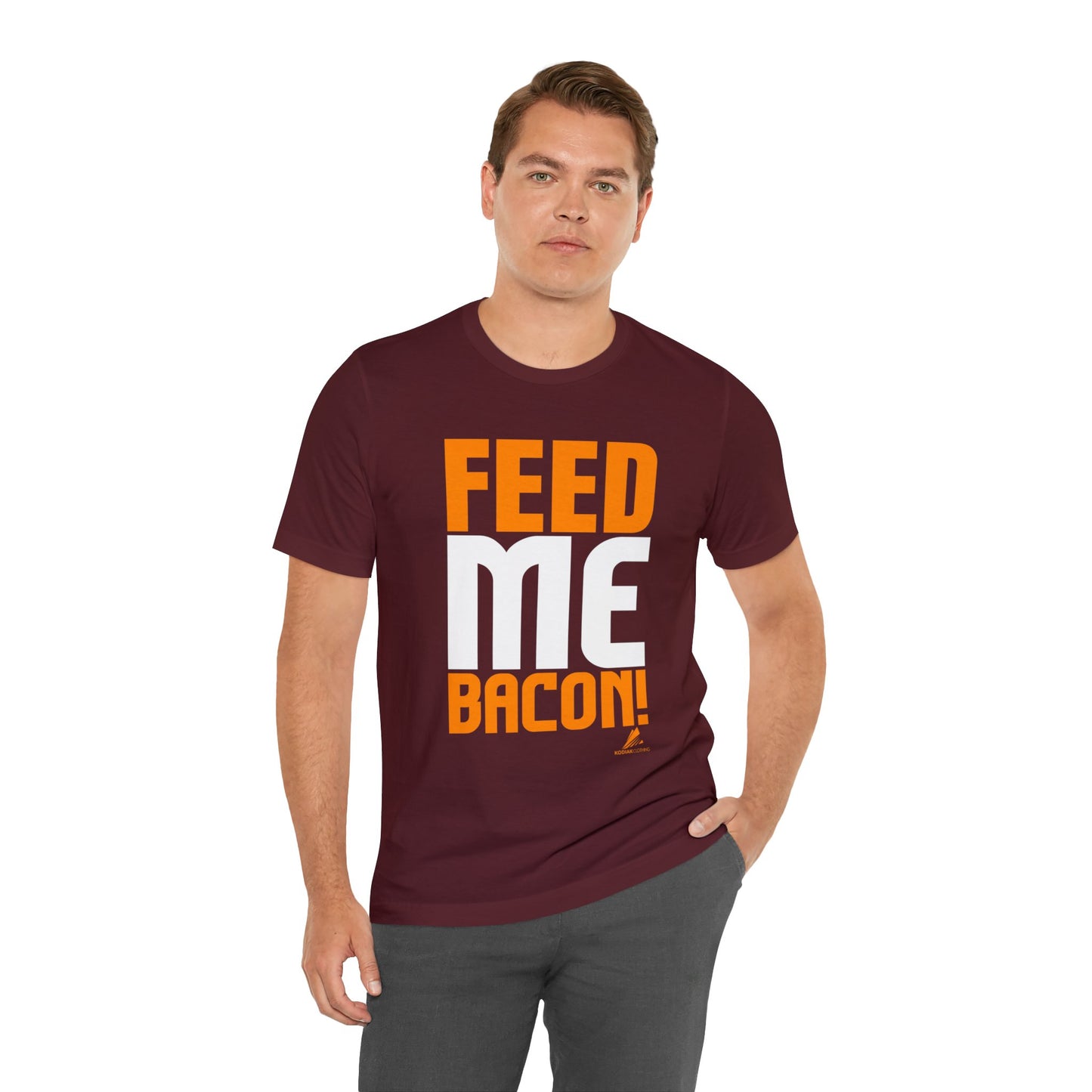 'Feed Me Bacon' Unisex Jersey Short Sleeve Tee