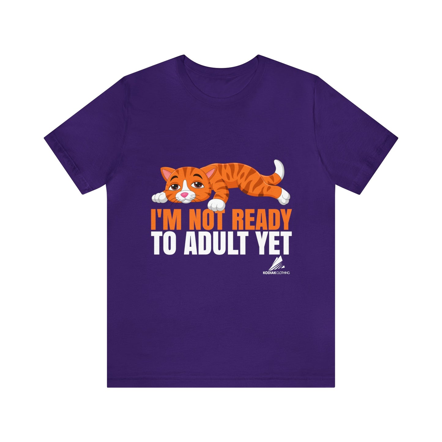 'Not Ready to Adult Yet Cat' Unisex Jersey Short Sleeve Tee