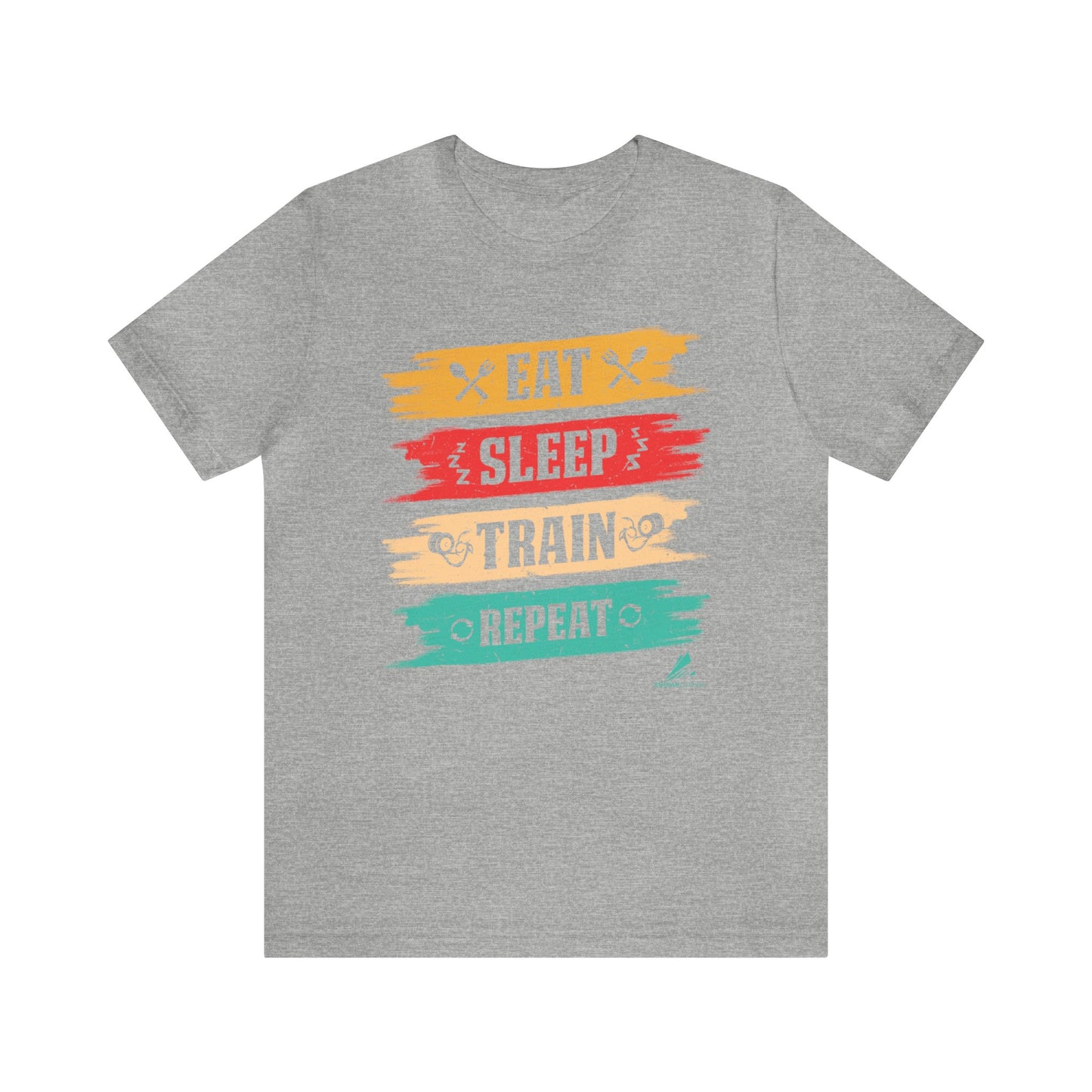 'Eat, Sleep. Train, Repeat' - Unisex Jersey Short Sleeve Tee